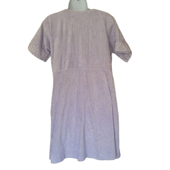 Stan Herman Robe Womens Lilac Terry Cloth Button-Front Short Sleeve Houseoat Che - Picture 9 of 10